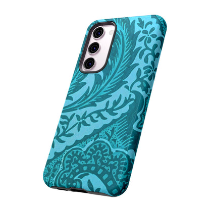 Protective Phone Case with Elegant Teal Design, Tough Cases, Floral Phone Cover, Stylish Smartphone Protection, Gifts for Her, Trendy [...]