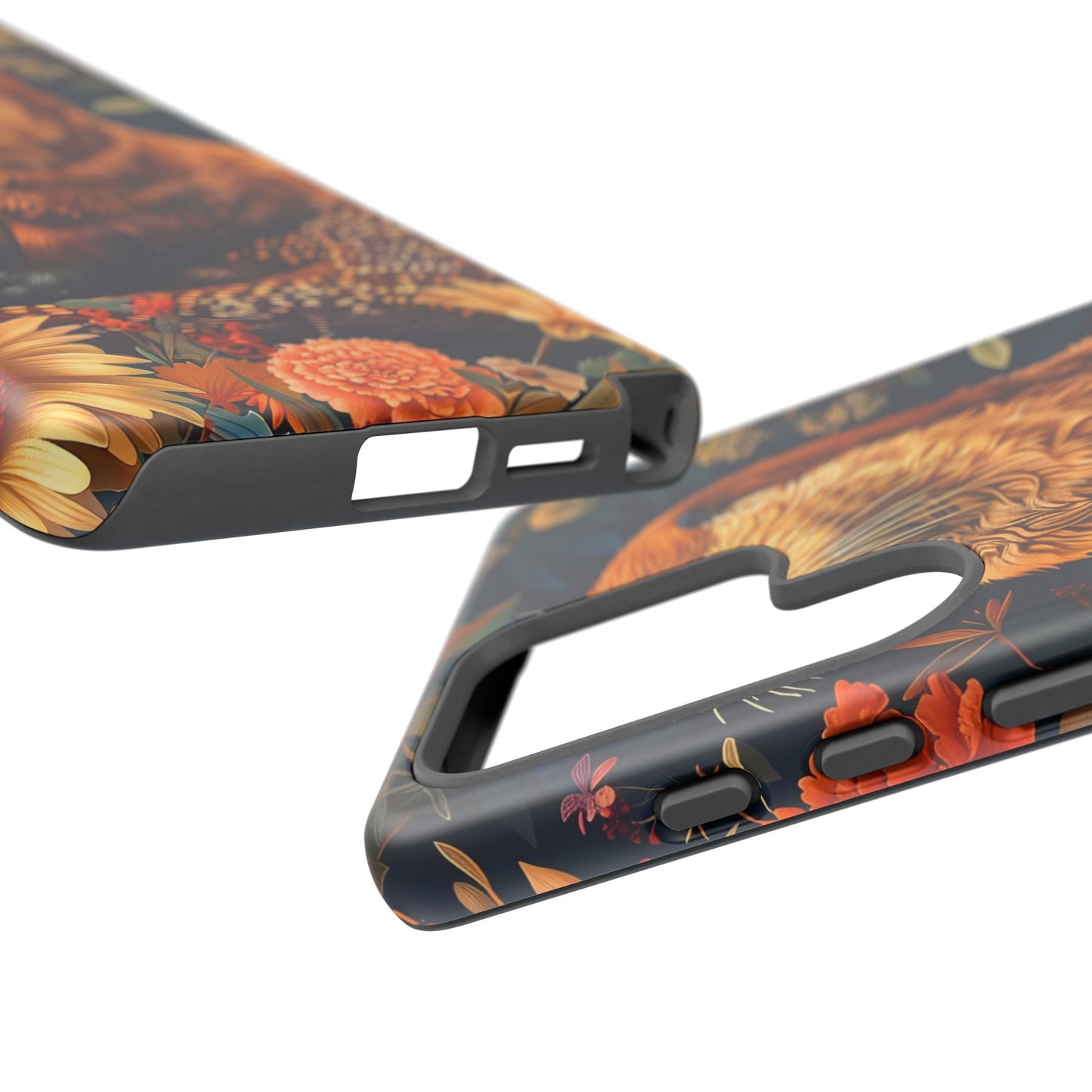 Otter Phone Case, Floral Otter Design, Tough Phone Cover, Nature Lover Gift, Cute Animal Accessories