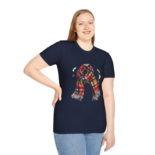 Unisex Softstyle T-Shirt - Classic British Plaid Scarf Design