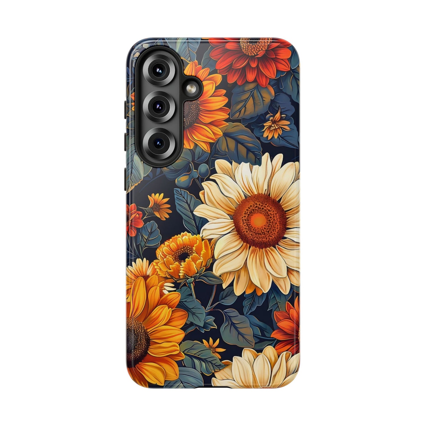 Floral Tough Phone Case | Sunflower Design, iPhone Cover, Protective Case, Gifts for Her, Floral Phone Accessory