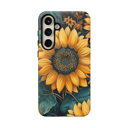 Sunflower Phone Case - Bright Floral Design, Stylish Tough Cover for Sunflower Lovers, Gift for Plant Enthusiasts, Mom Gift, Nature Lovers