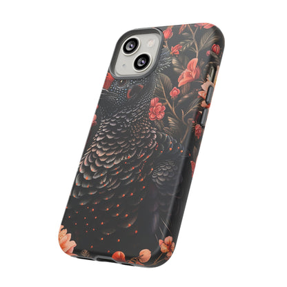Tough Cases: Floral Design Phone Case, Stylish Protection for Your Phone, Unique Gift for Bird Lovers, Vibrant Floral Art, [...]