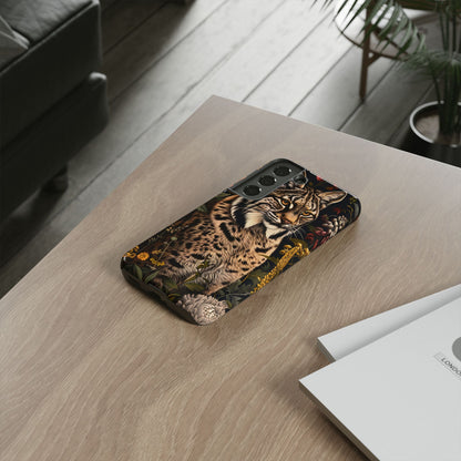 Wildlife Phone Case with Lynx Design, Tough Cases, Animal Lovers Gift, Nature Inspired Accessories, Unique Tech Protection