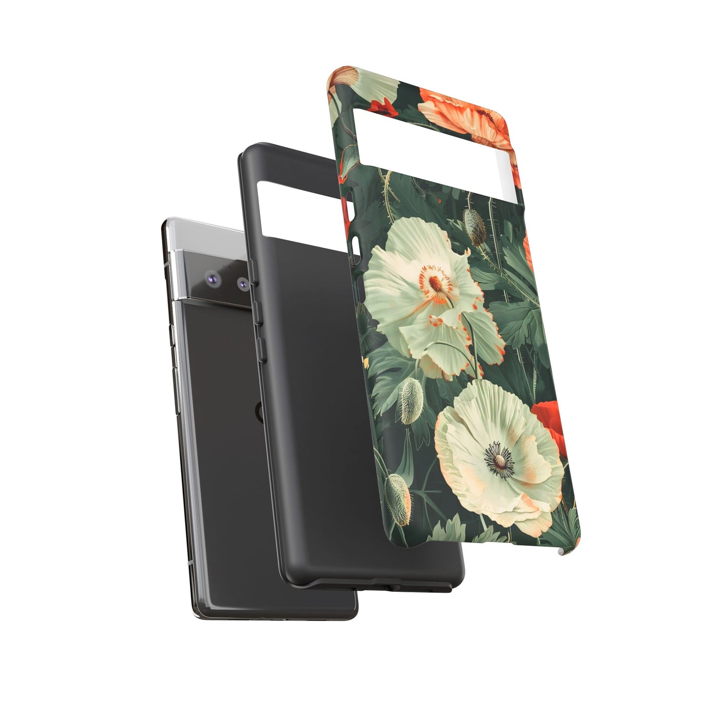 Floral Phone Case - Tough Cases, Botanical Design, Gift for Friends, Trendy Mobile Cover, Personalized Phone Accessory