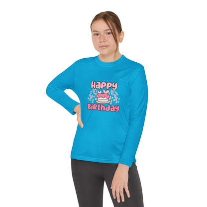 Happy Birthday Youth Long Sleeve Tee - Fun Celebration Shirt for Kids