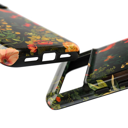 Floral Tough Phone Case, Nature-Inspired Design, Ideal for Garden Lovers, Gift for Birthdays, Christmas, Eco-Friendly Accessory