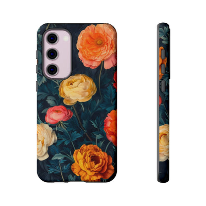 Floral Phone Case - Tough Cases, Stylish Protection, Gift for Flower Lovers, Customizable Cover, Floral Design Mobile Accessory