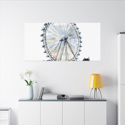 London Eye Canvas Print, Wall Art Decor, Travel Gift, Home Decoration, Unique Art Piece