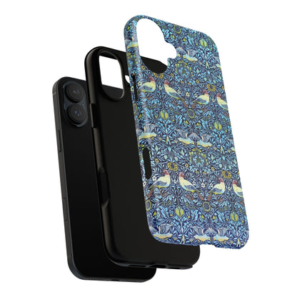 Bird and Floral Pattern Phone Case, Tough Cases, Gift for Nature Lovers, Eco-friendly, Custom Phone Accessories, All-Occasion