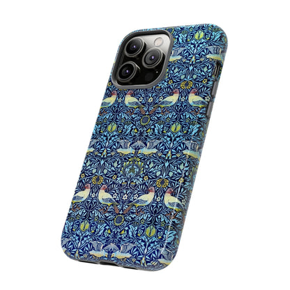 Bird and Floral Pattern Phone Case, Tough Cases, Gift for Nature Lovers, Eco-friendly, Custom Phone Accessories, All-Occasion