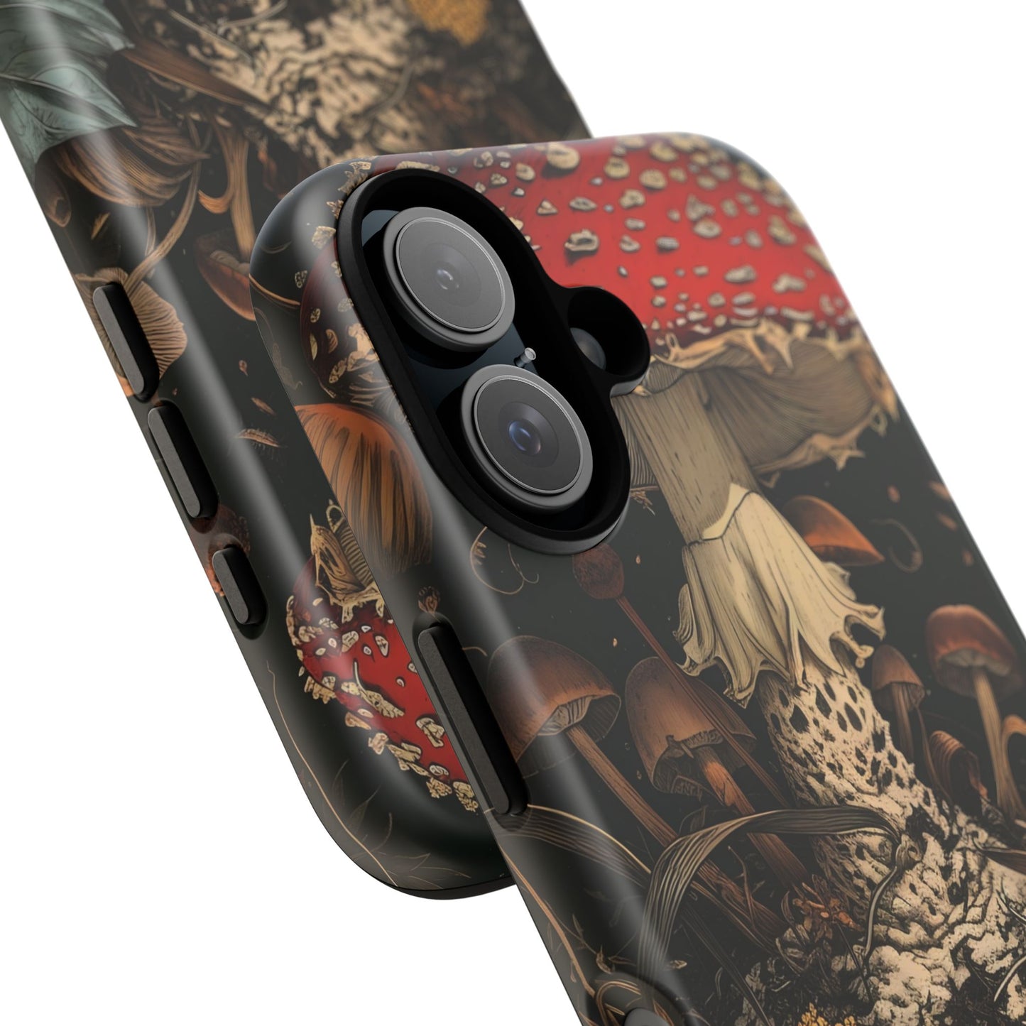 Mushroom Phone Case, Tough iPhone Cover, Nature Lover Gift, Unique Cell Phone Accessory, Fungi Art Design, Eco-Friendly Protection
