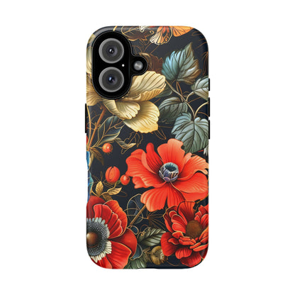 Floral Phone Case - Tough Cases for Stylish Protection, Floral Design, Gift for Her, Trendy Accessories, Phone Cover