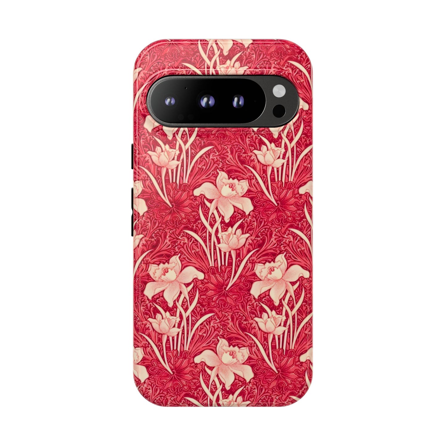 Floral Tough Phone Case - Durable, Stylish Accessory, Perfect Gift for Her, Floral Pattern, Customizable, Ideal for Daily Use