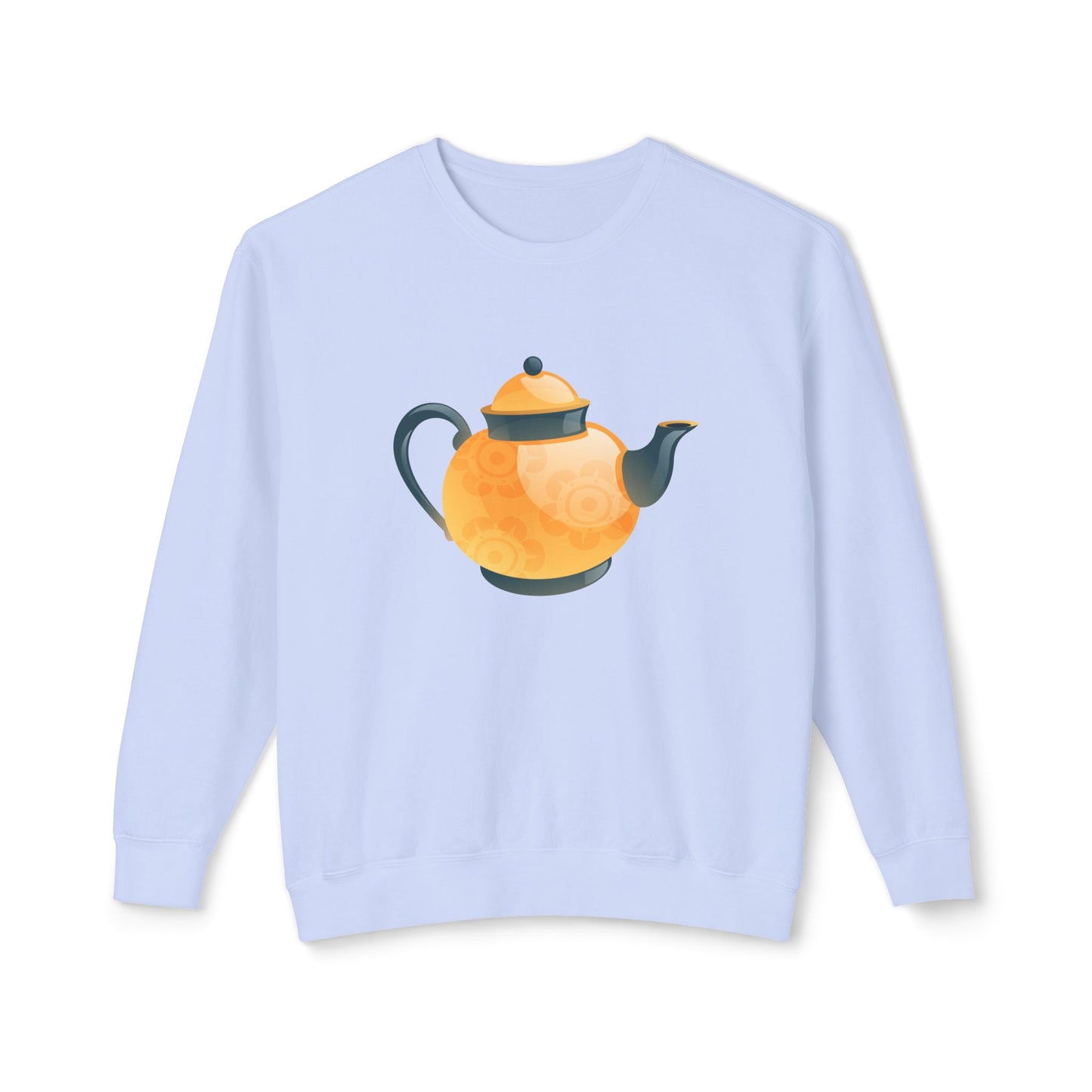 Unisex Lightweight Crewneck Sweatshirt - Classic British Tea Kettle