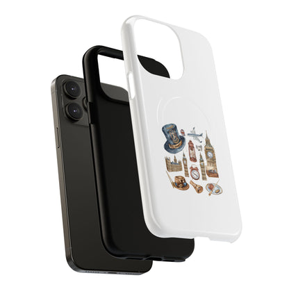 London Adventure Tough Magnetic Phone Case, Gift for Travelers, Unique Design, Travel Accessories, Holiday Present, Custom Phone Cover