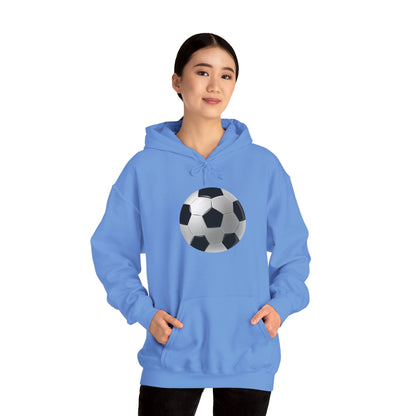 Unisex Heavy Blend™ Hooded Sweatshirt - Dynamic Football Design - Sports Passion and Energy