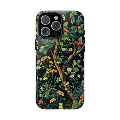 Floral iPhone Case, Nature Inspired Tough Case, Botanical Phone Cover, Eco-Friendly Gift, Unique Floral Design