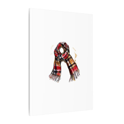 Autumn Scarf Canvas Art Print | Cozy Home Décor, Gift for Fall Lovers, Seasonal Wall Art, Unique Interior Design