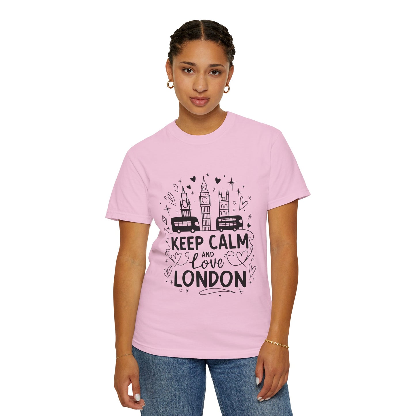 Unisex Garment-Dyed T-shirt - Keep Calm and Love London