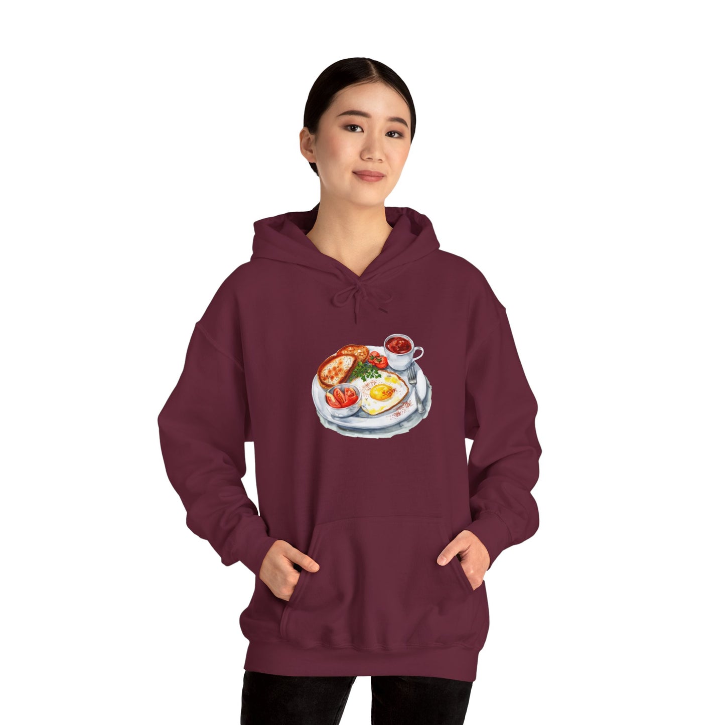 Unisex Heavy Blend™ Hooded Sweatshirt - Dine Like a Monarch - Classic Royal Dishes of Britain