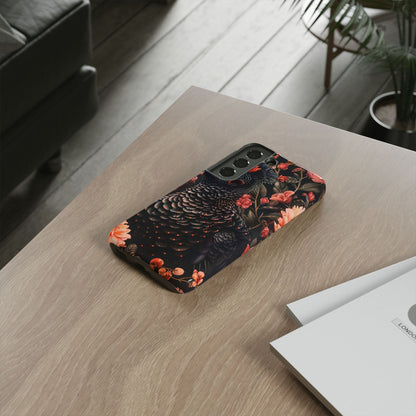 Tough Cases: Floral Design Phone Case, Stylish Protection for Your Phone, Unique Gift for Bird Lovers, Vibrant Floral Art, [...]
