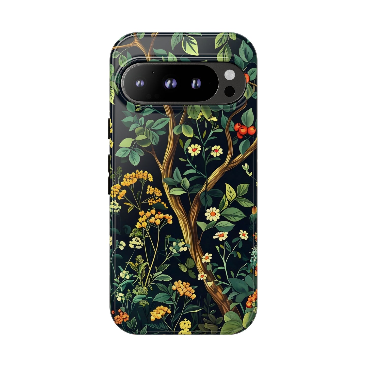 Floral iPhone Case, Nature Inspired Tough Case, Botanical Phone Cover, Eco-Friendly Gift, Unique Floral Design