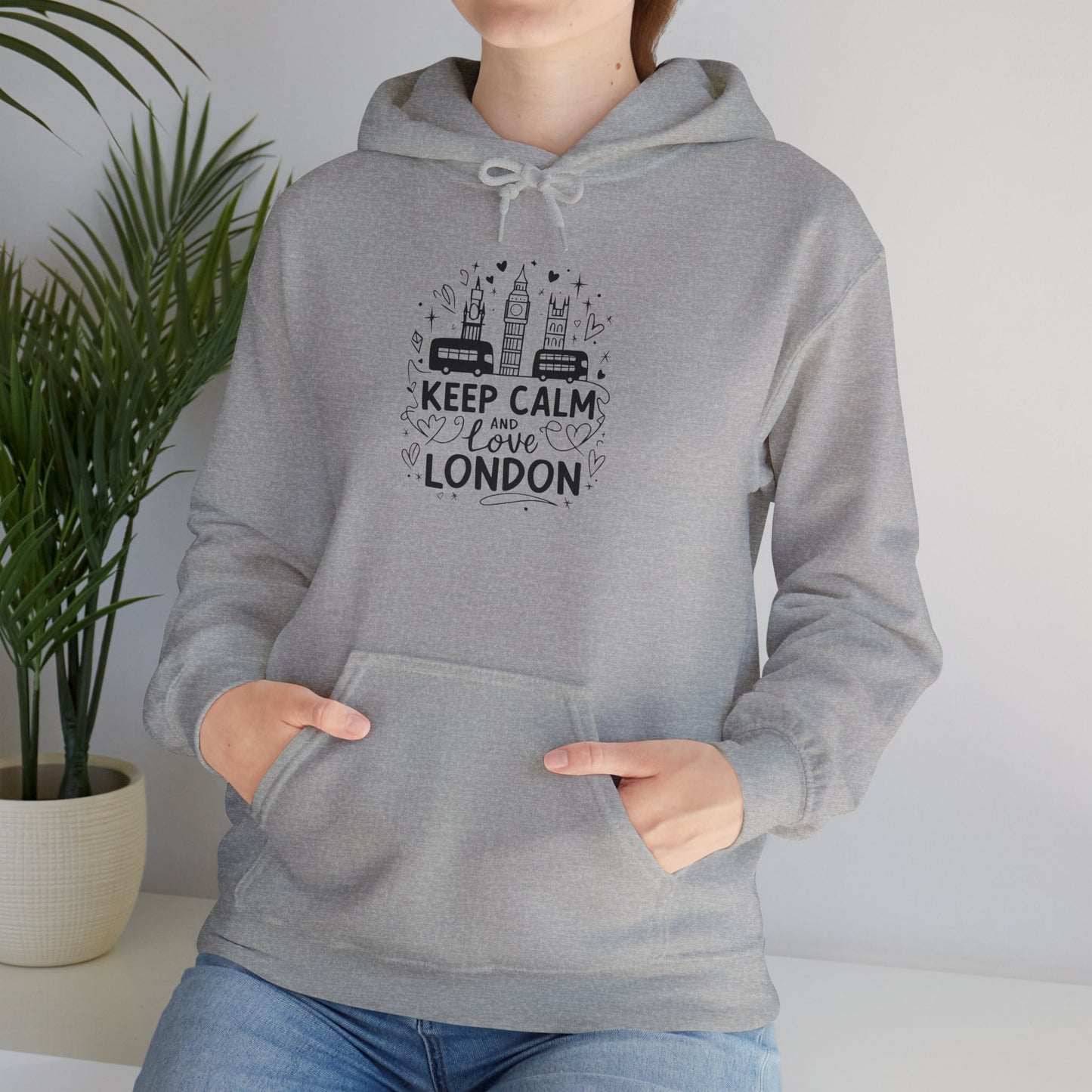 Unisex Heavy Blend™ Hooded Sweatshirt - Keep Calm and Love London