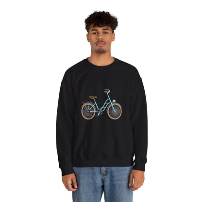 Unisex Heavy Blend™ Crewneck Sweatshirt Adorable - London's Style Classic Bicycle