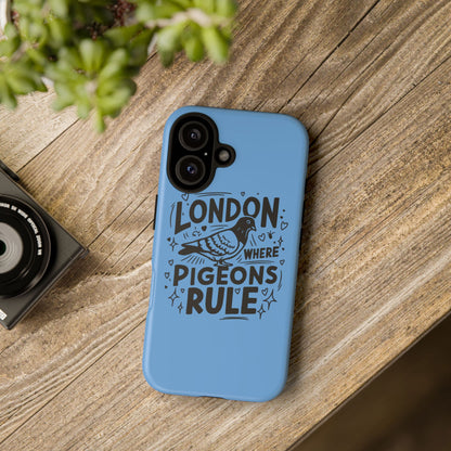 London Pigeon Phone Case, Urban Art Accessory, Tough Phone Cover, Gift for Bird Lovers, London Souvenir, Unique Cell Phone Case