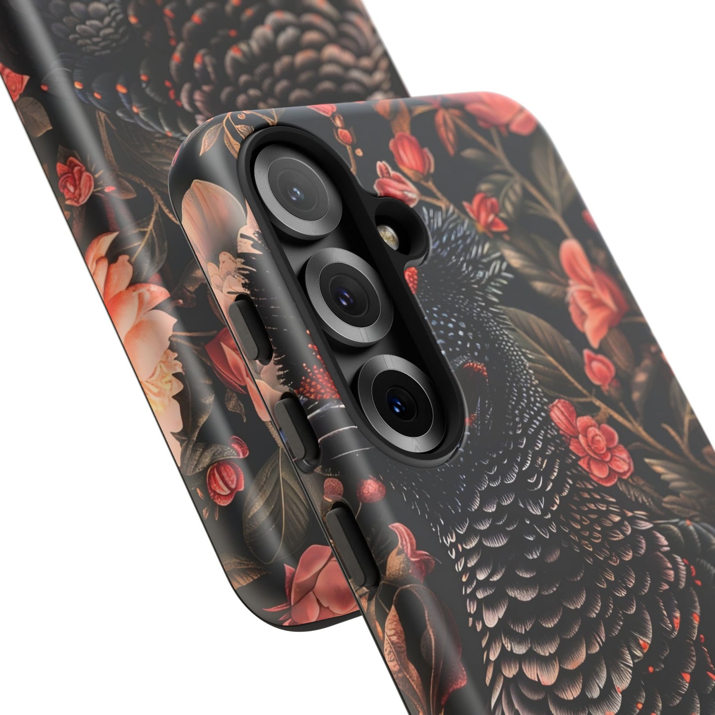 Tough Cases: Floral Design Phone Case, Stylish Protection for Your Phone, Unique Gift for Bird Lovers, Vibrant Floral Art, [...]