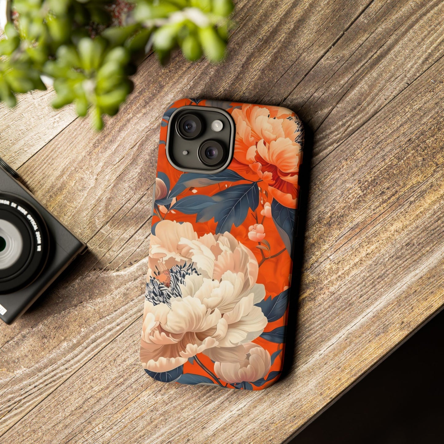 Floral Tough Case, Durable Floral Phone Case, Stylish Protection Case, Gift for Her, Spring Accessories, Mother’s Day Gift