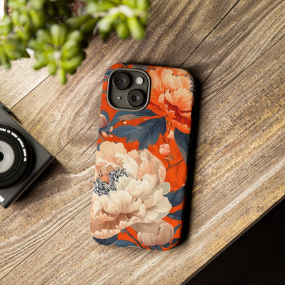 Floral Tough Case, Durable Floral Phone Case, Stylish Protection Case, Gift for Her, Spring Accessories, Mother’s Day Gift