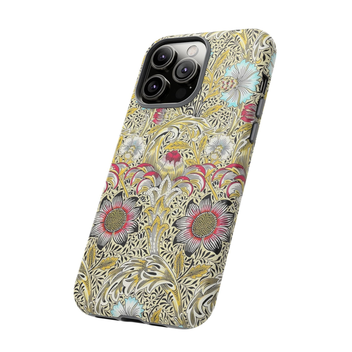 Floral Phone Case - Tough Cases, Floral Design, Stylish, Protective, Unique Gift for Her, Phone Accessories