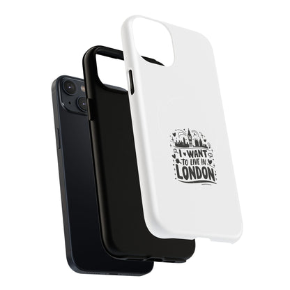 London Dream Tough Magnetic Phone Case, Chic Phone Cover, Ideal Gift for London Lovers, Functional Phone Accessory, Stylish Tech Gear