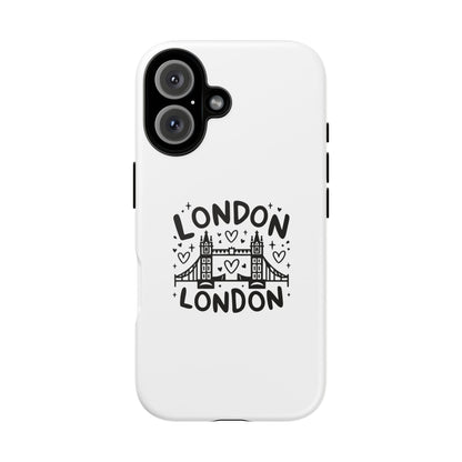 London-Themed Tough Phone Case - Chic & Stylish Protection