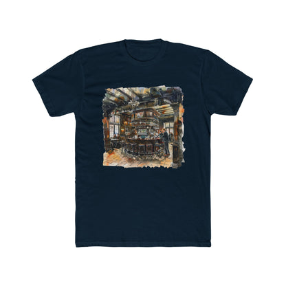 London Pub Interior Trendy Unisex Cotton Crew Tee