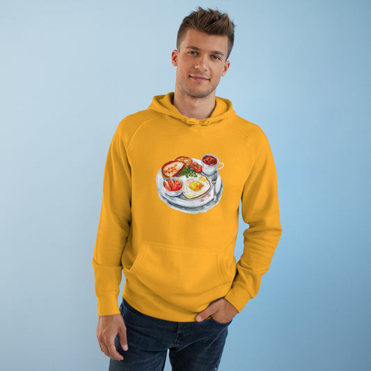 Trendy Unisex Hoodie - British Food Traditional Dishes and Culinary Delights