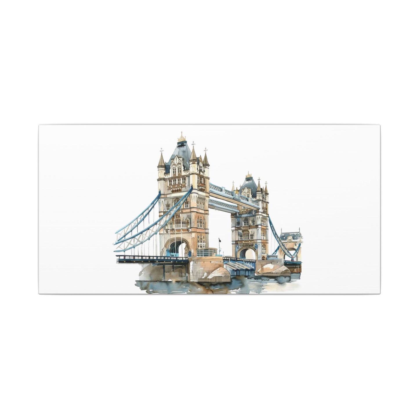 London Bridge Matte Canvas Wall Art, Elegant Home Decor, Unique Gift for Art Lovers, Travel Enthusiast Wall Decor, Modern Aesthetic