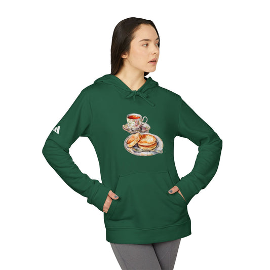 adidas Unisex Fleece Hoodie - A Taste of the Crown - British Royal Food Heritage