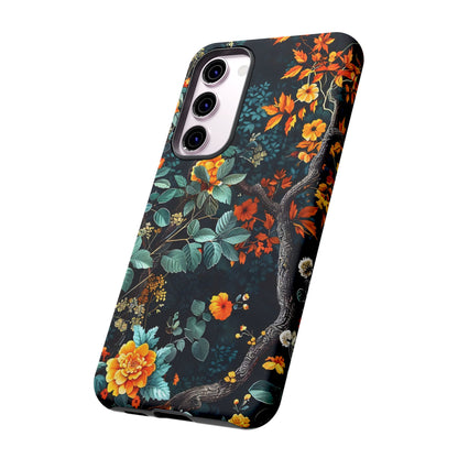 Floral Phone Case | Tough Cases, Protective Cover, Gift for Her, Autumn Vibes, Floral Phone Accessory, Unique Design