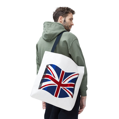 Union Jack Tote Bag, Stylish Reusable Shopping Bag, British Flag Carryall, Eco-Friendly Beach Tote, Gift for Travelers