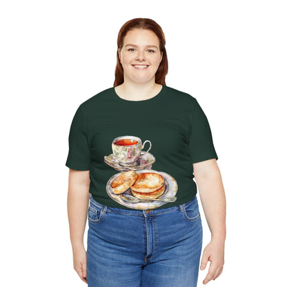 Unisex Jersey Short Sleeve Tee - A Taste of Tradition - Iconic British Cuisine