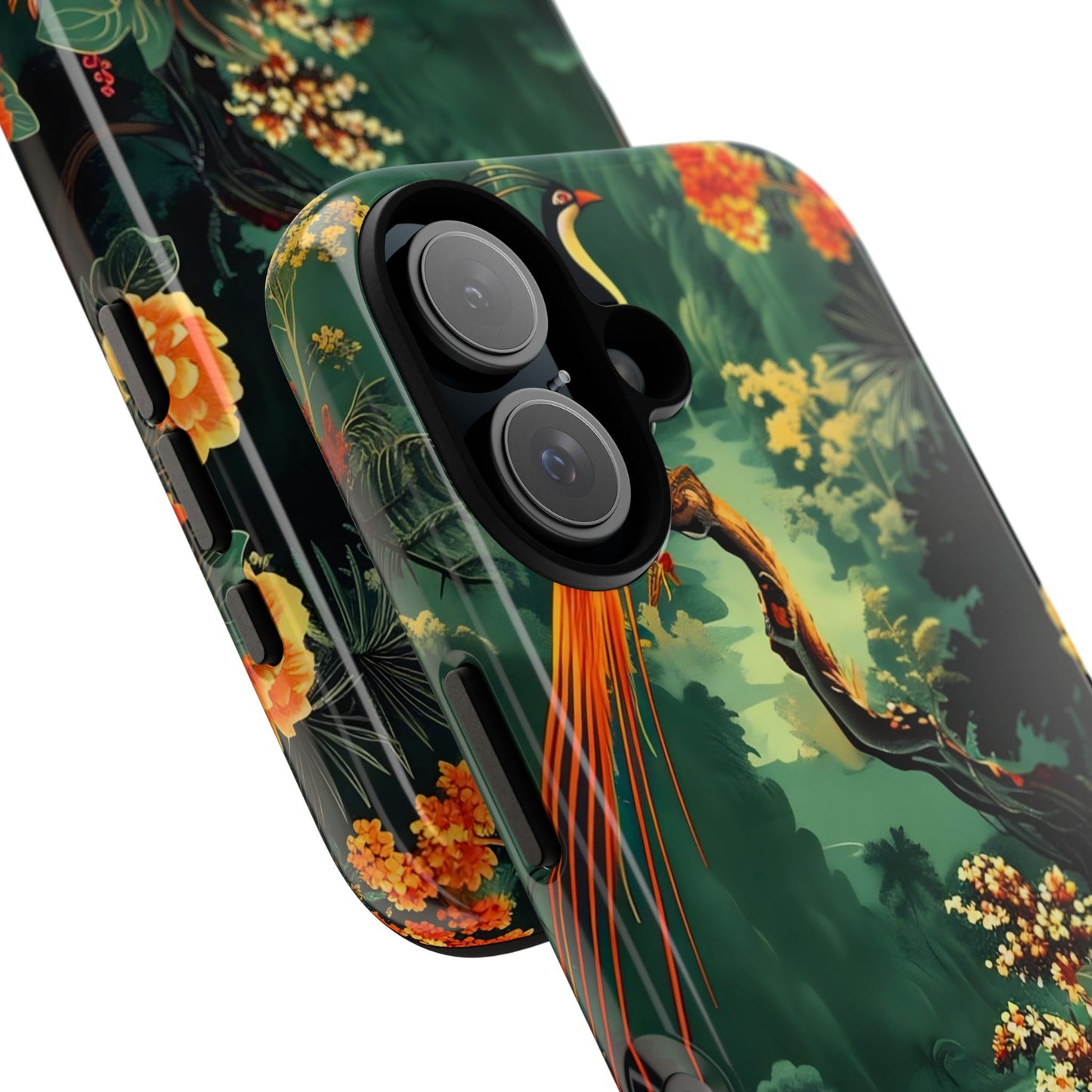 Tropical Phone Case - Colorful Floral Design, Phone Cover for Nature Lovers, Gift for Friends, iPhone & Android Compatible, Boho Style