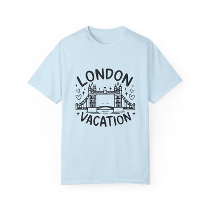London Vacation Unisex Garment-Dyed T-shirt