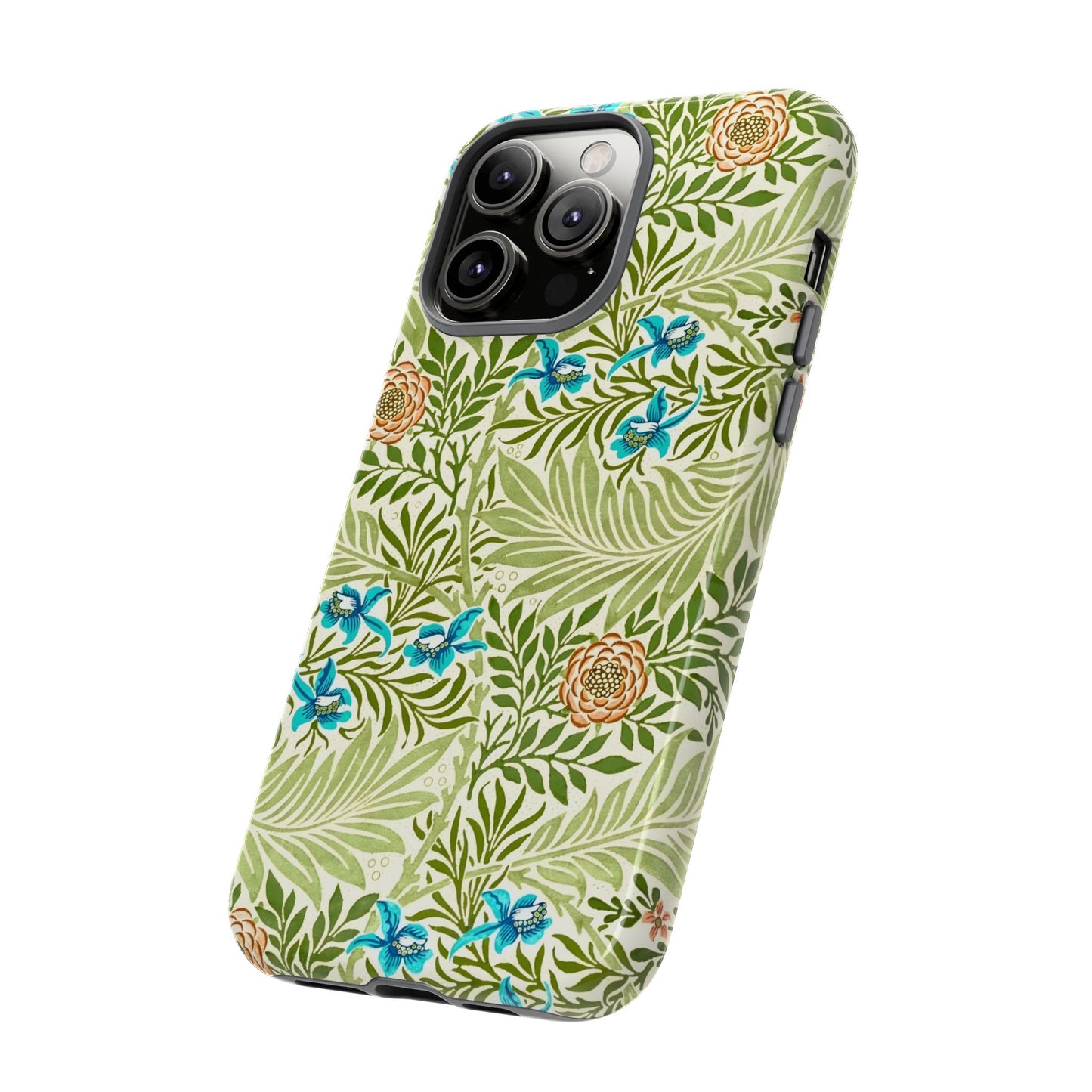 Tough Cases Phone Case, Botanical Print Phone Cover, Floral Smartphone Accessory, Nature-Inspired Tech Gear, Gift for Plant Lovers