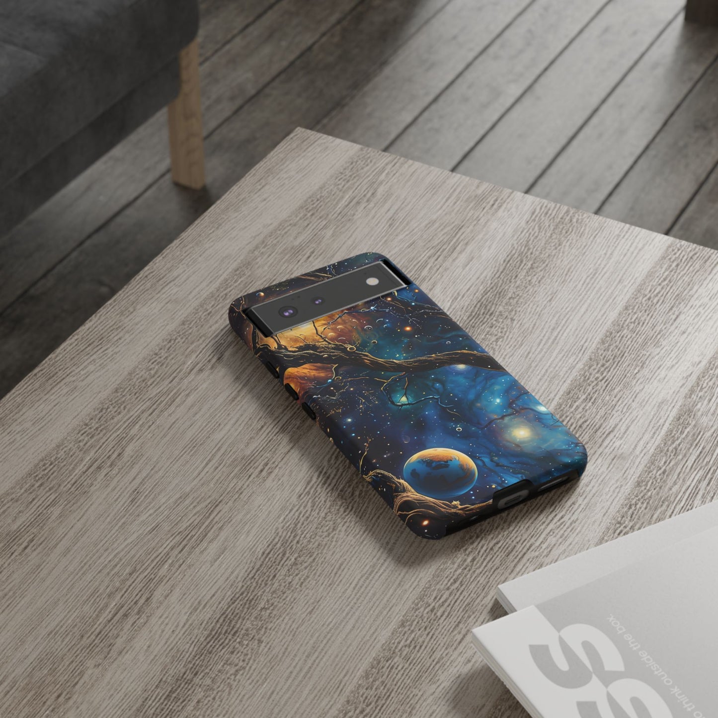 Galaxy Phone Case, Tough Cases with Cosmic Design, Unique Gift for Astronomers, Sci-Fi Fans, Starry Night, Outer Space