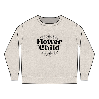 Toddler Sweatshirt - Flower Child SVG PNG Design - Cozy Kids Apparel for Free Spirits