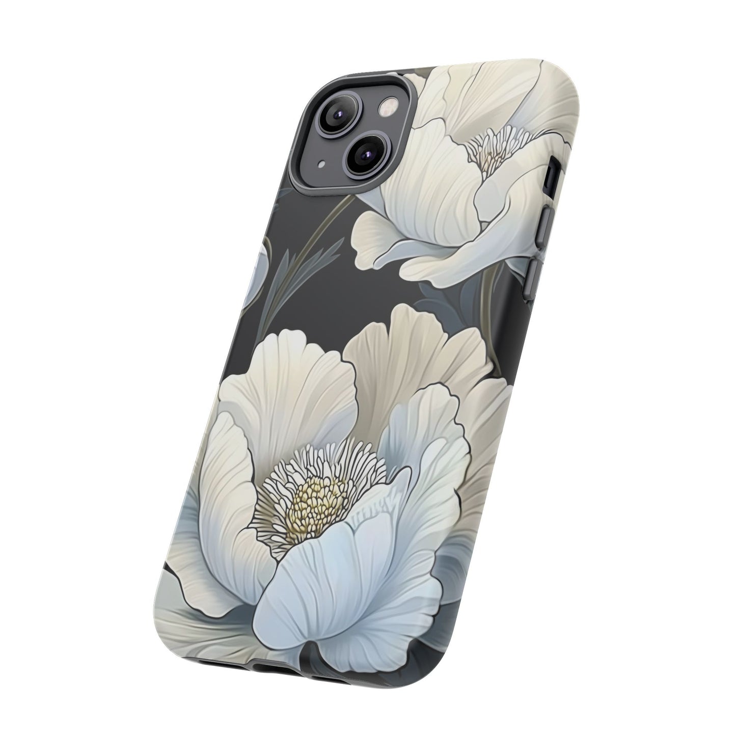 Floral Phone Case, Tough Cases for Women, Stylish Phone Cover, Floral Design Phone Protector, Nature Inspired Tech Accessories