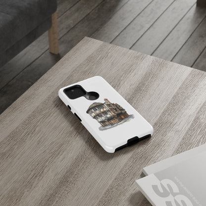 Artistic Phone Case - Tough Cases with Historic Building Design