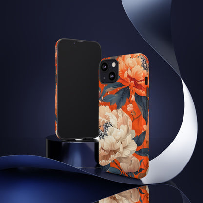 Floral Tough Case, Durable Floral Phone Case, Stylish Protection Case, Gift for Her, Spring Accessories, Mother’s Day Gift